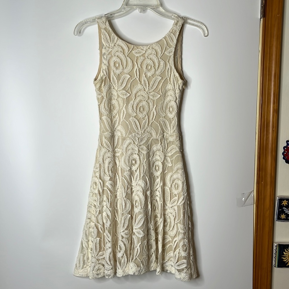 Vintage Havana Lace Overlay Dress XTRA SMALL